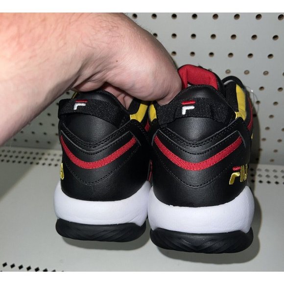 FILA Stackhouse Spaghetti Mens Basketball Shoes Size 11.5 Black Red Yellow - Picture 3 of 9